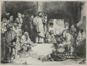 كوميديا-المسيح-يعظ-لوحة-رامبارت